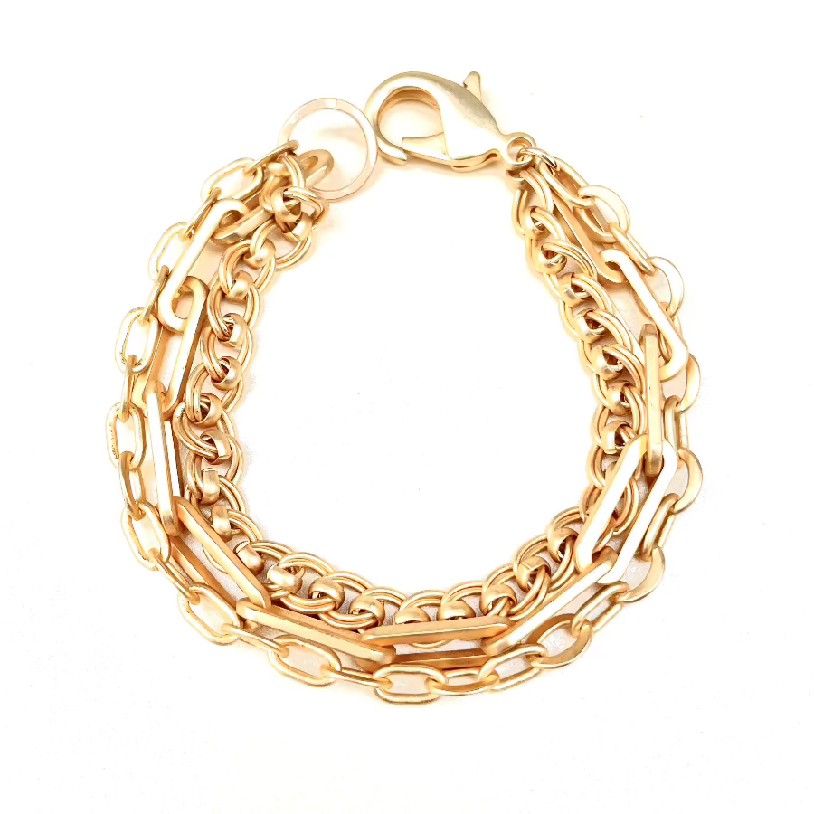 Triple Chain Bracelet – Robin Haley Jewelry