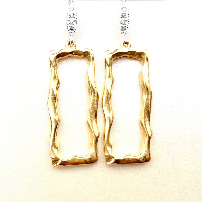 Recatangle Twist Earrings