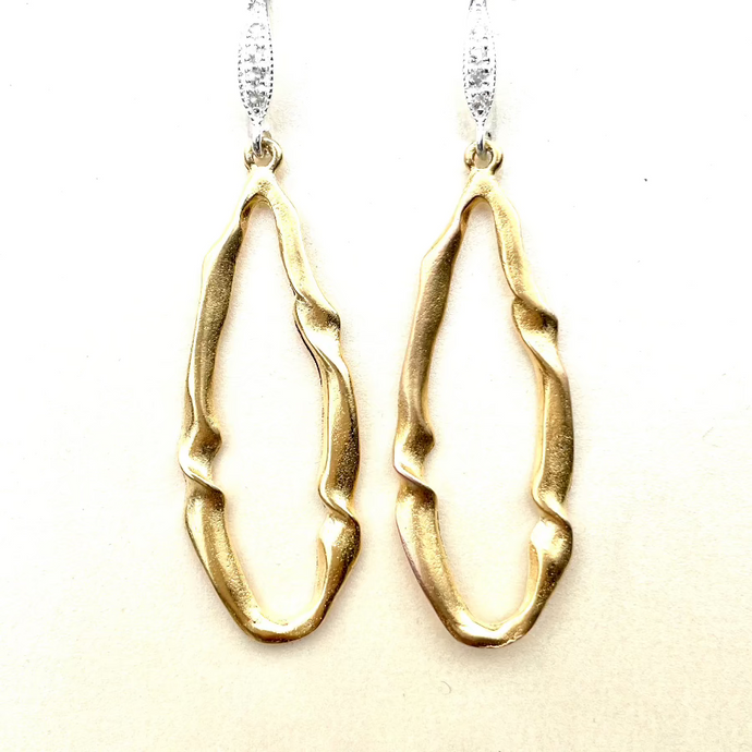 Elongated Twist Earrings