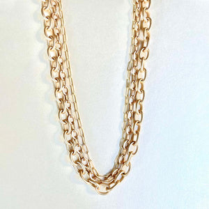 Triple Statement Chain Necklace