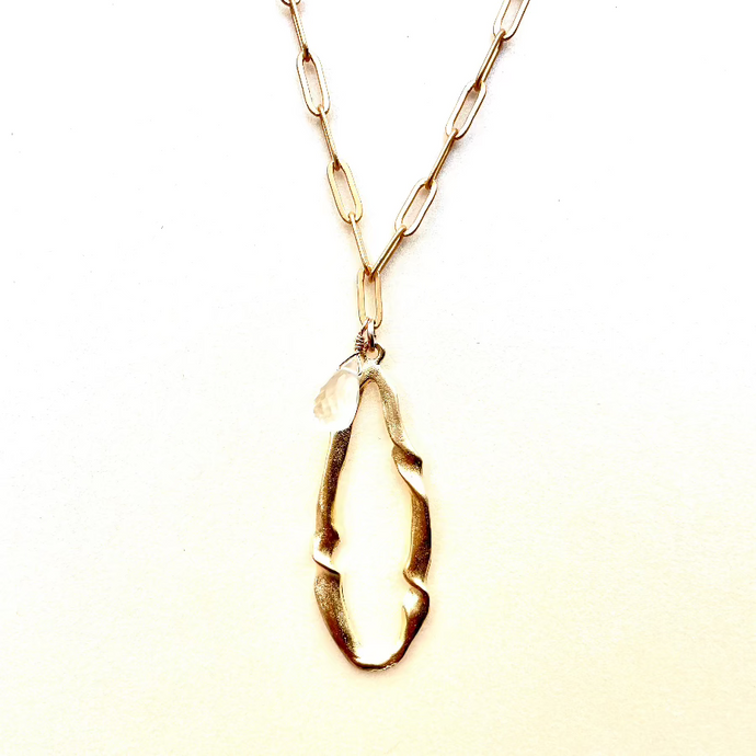 Elongated Twist Necklace