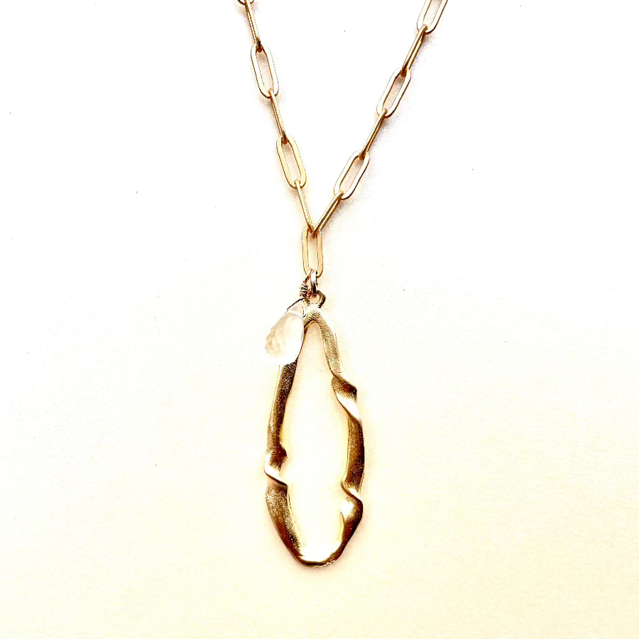 Elongated Twist Necklace