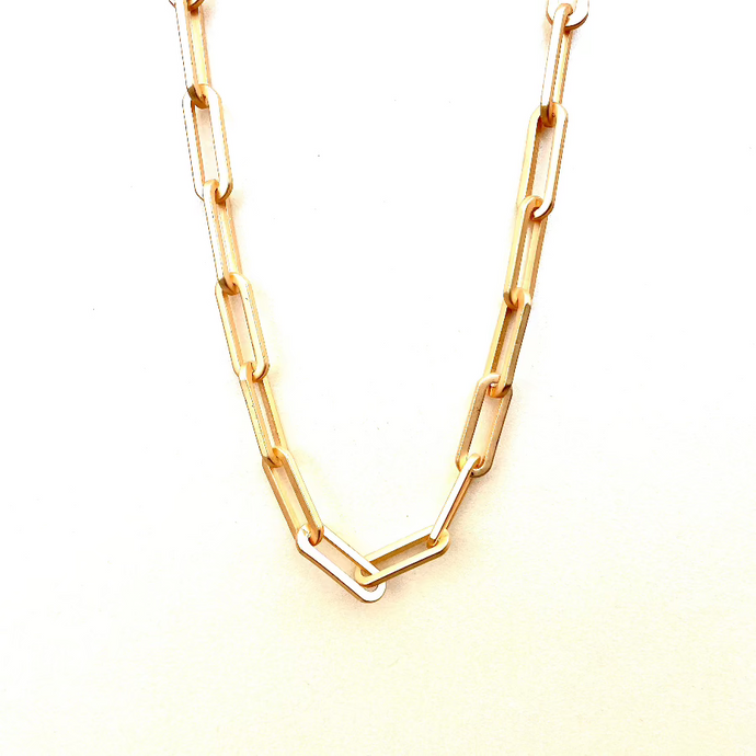 Heavy Paperclip Chain Necklace