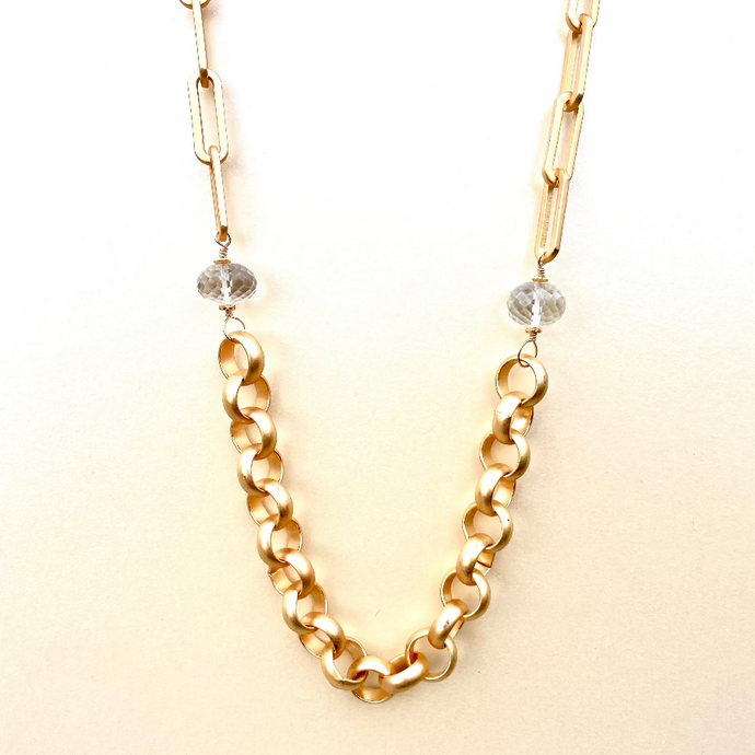 Heavy Paperclip Chain Statement Necklace