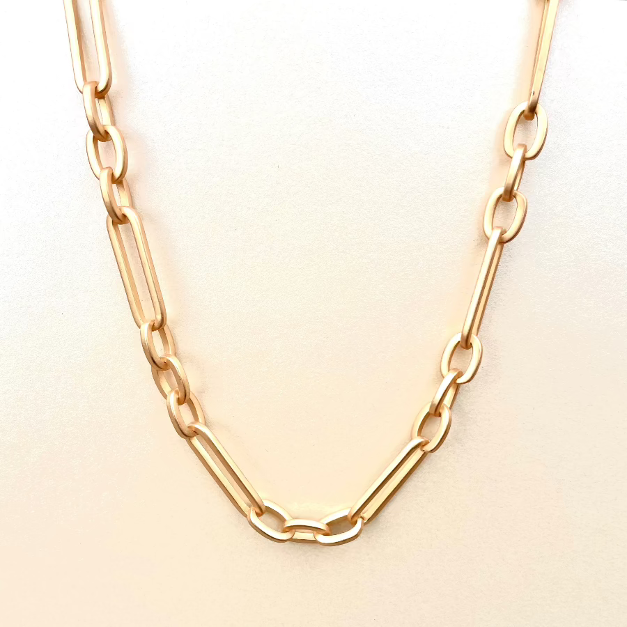 Variated Paper Clip Chain Necklace