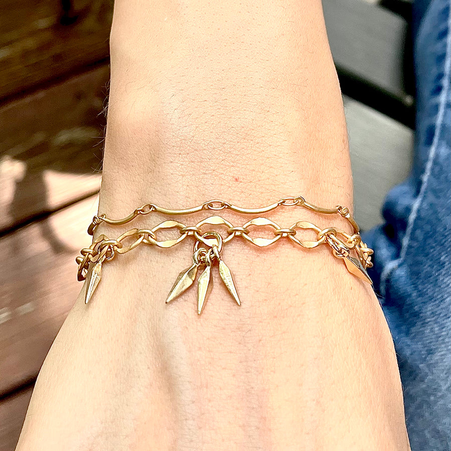 Paperclip Spike Chain Bracelet – Robin Haley Jewelry
