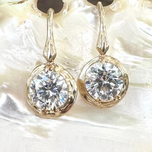 Lab Grown 2.0 CT Brilliant Cut Branch Earring