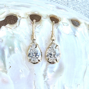 Lab Grown 2.0 CT Pear Cut Branch Earring