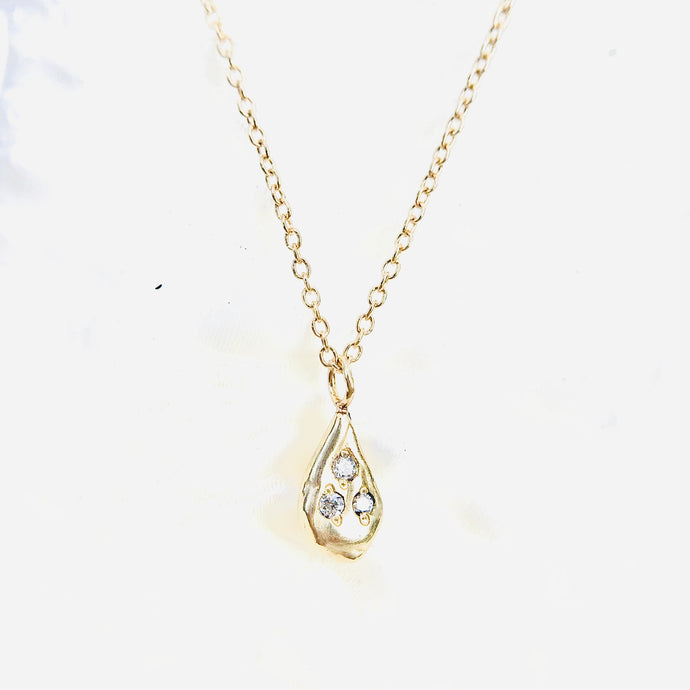 Teardrop Diamond Necklace