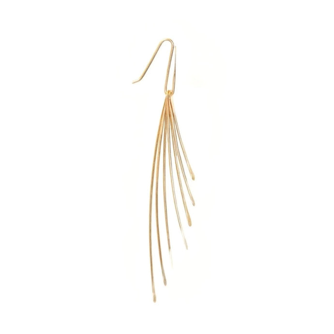 Gold Large Fan Earrings