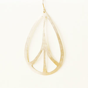 Peace Sign Statement Earrings