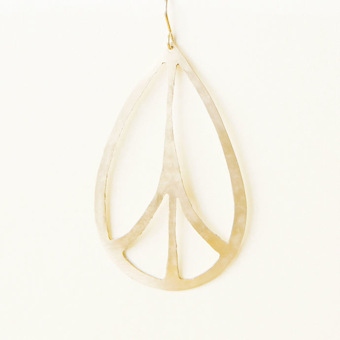 Peace Sign Statement Earrings