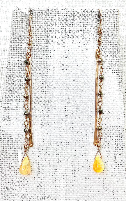 Ethiopian Opal Chain Drops