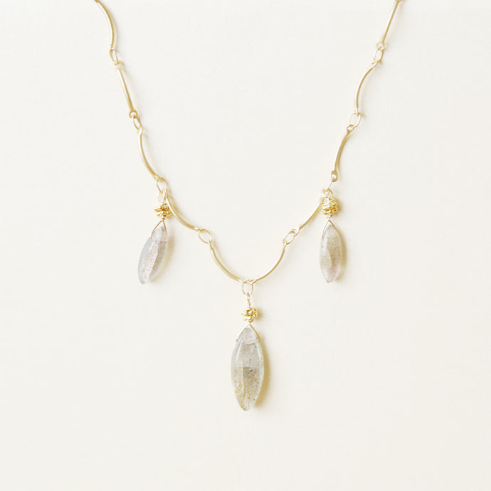 Triple Labradorite Necklace