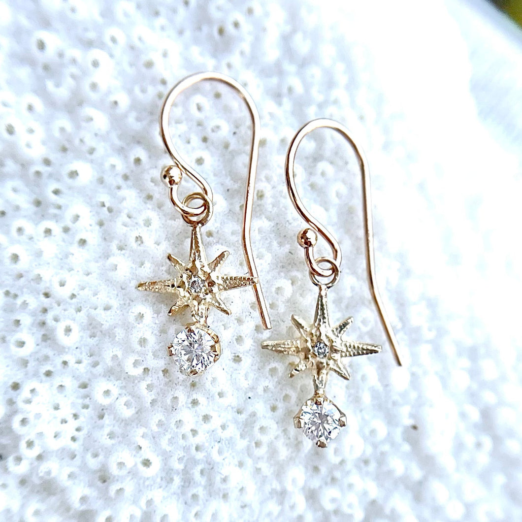 Tiny Gratitude Star Delicate Earrings