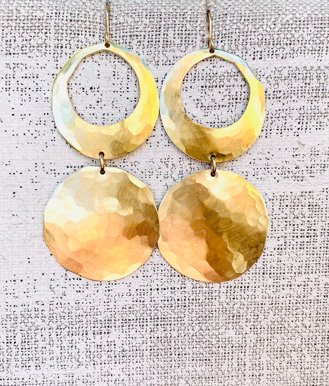 Hammered Circle Earring