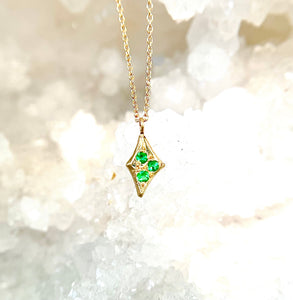 Triple Emerald Neckalce