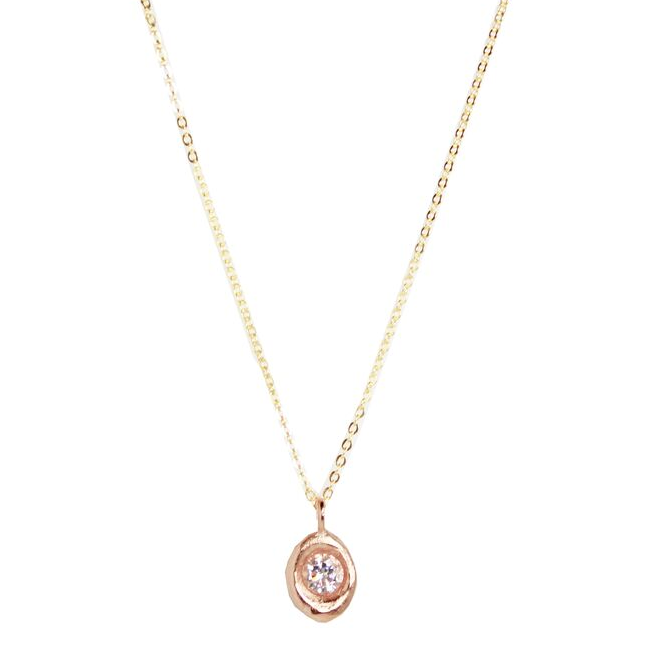 Rose Gold Round Necklace