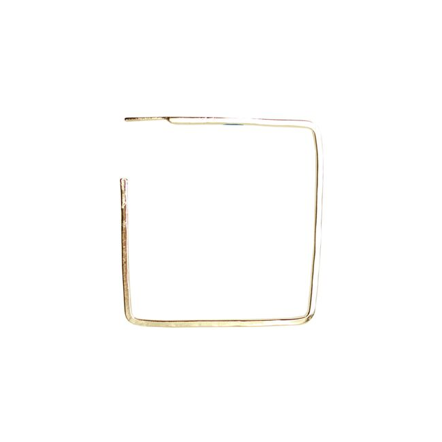 Large Gold Square Hoops