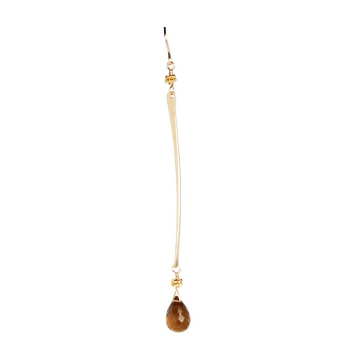 Whiskey Quartz Drop Earrings