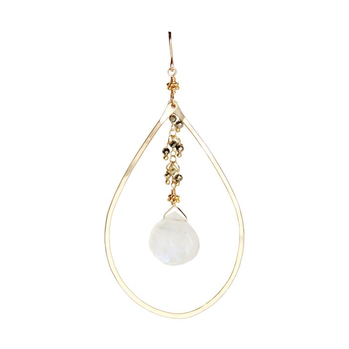 Moonstone Teardrop Earrings